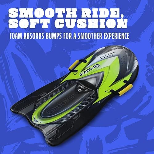 Flexible Flyer Snow Rocket Premium Foam Sled for Kids and Adults - 42" Snow Sled, 1 or 2 Person Winter Toboggan Slider with Handles, Extremely Lightweight, For Ages 5 & Up thumbnail 5