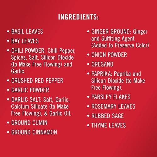 McCormick Spice Rack, Two Tier Chrome, Featuring 16 Herbs & Spices for Everyday Cooking, Great Gift for Housewarming, Wedding & Bridal Shower, 26.09 oz thumbnail 10