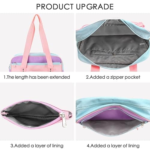 STEAMEDBUN Kawaii Ita Bag Japanese School Bag Cute Tote Bag Large Shoulder Anime Heart Purse thumbnail 3