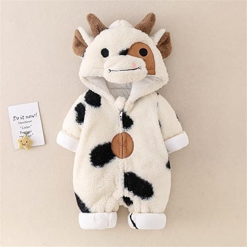 Tempura unisex-baby baby-boys Unisex Baby Fleece Thicken Romper thumbnail 3