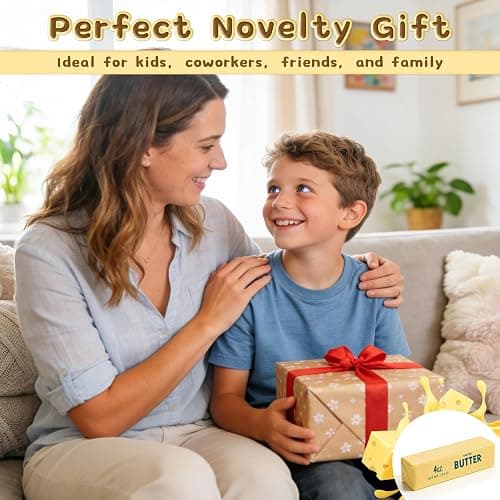 2PCS Slow Rebound Cute Butter Squeeze Stress Balls, 2026 New Realistic Big Squishy Butter Stick Squeeze Toys, Soft Stress Relief Squeeze Ball Toy for Anxiety Hand Relax thumbnail 7