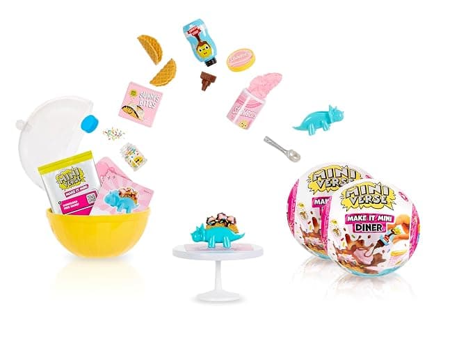MGA's Miniverse Make It Mini Diner Series 4 (2 Pack), Mini Collectibles - Mystery Blind Packaging, DIY, Resin Play, Replica Food, NOT Edible, Collectors, 8+ - Image 1