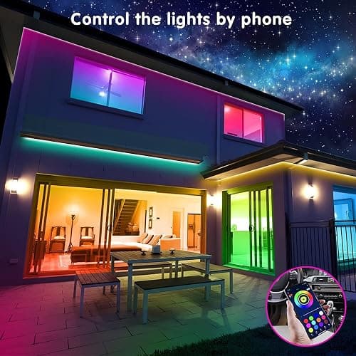 Tenmiro Led Strip Lights 130ft (2 Rolls of 65ft) Smart Light Strips with App Control RGB Led Lights for Bedroom，Music Sync Color Changing Lights for Room Party thumbnail 2