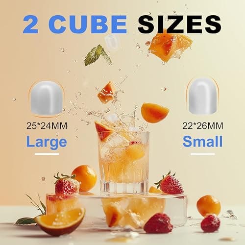 NEWBULIG Ice Makers Countertop with Handle, Portable Ice Machine, 9 Bullet Ice Cubes in 6 Mins, 26lbs in 24Hrs, Auto-Cleaning, with Basket and Scoop, for Home, Kitchen, RV, Camping,Pink thumbnail 2