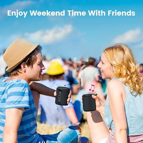Bluetooth Speaker Wireless,IP67 Waterproof & Dustproof Portable Speaker with Lights,15W Loud Stereo Sound, 2500mAh Battery All Day Playtime, TWS Pairing, BT5.3, Home/Party/Outdoor/Beach (Blue Black) thumbnail 8