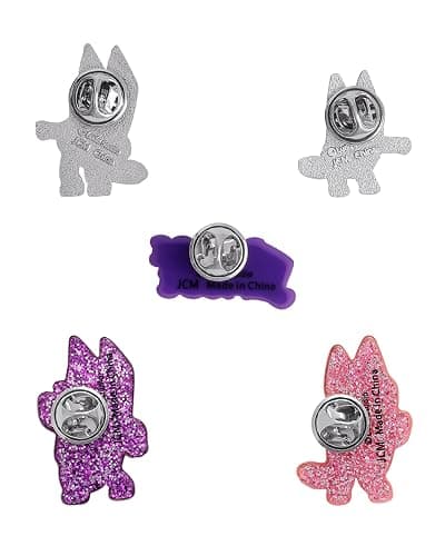 Bluey Pins "Dance Mode" 5 Pack Official License, Pin Set for Backpacks, Bags, Jackets thumbnail 5