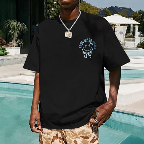 Lubpow Dad Shirt Cool Dads Club Tshirt for Men Oversized Daddy T-Shirts Funny Letter Graphic Printed Tees Father's Day Tops thumbnail 2