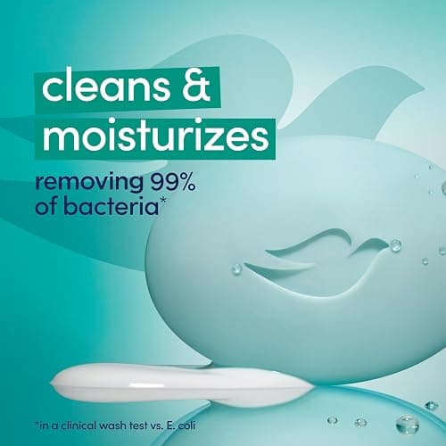 Dove Beauty Bar Soap Antibacterial Care 6 Count For Clean, Moisturized Skin, Removes Bacteria 3.75 oz thumbnail 5