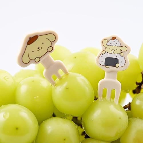 Food Picks - Toothpicks for Appetizers - Durable Plastic Decorative Toppers - Add Fun to Bento Boxes, Lunch & Party Snacks (3 Pack Set (Kitty 8pcs+Cinnamonroll 6pcs+Pompom-Puin 6pcs)) thumbnail 7