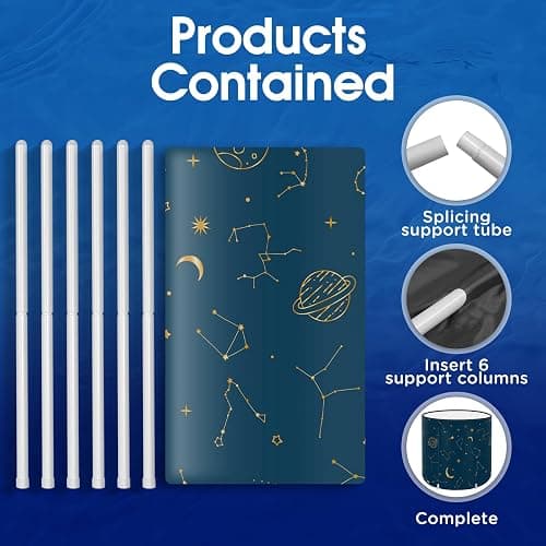 STARBRILLIANT Portable Bathtub for Adult, Collapsible Adult Bath Tub for Hot SPA and Ice Bath, 6-layer Insulated Portable Tub,Space-Saving (Starry Sky C, 27inch) thumbnail 4