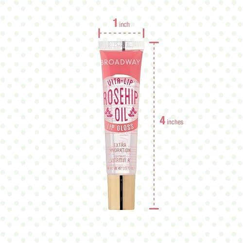 Ruby Kisses Broadway Vita-Lip Clear Lip Gloss (Rosehip Oil 12 Pack), Ultra-Hydrating & Soothing Formula with Vitamin Oils, High-Shine Non-Sticky Finish, Healing Glossy Lip Balm With Vitamin A thumbnail 7