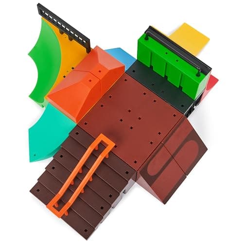 Tech Deck, Quarter Bowl Ruckus X-Connect Park Creator, Customizable and Buildable Ramp Set with Exclusive Fingerboard, Kids Toy for Ages 6 and up thumbnail 9