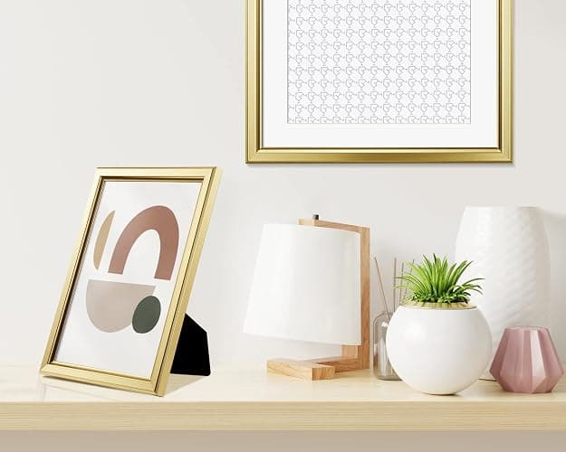LaVie Home 8x10 Picture Frames (6 Pack, Gold) Simple Designed Photo Frame with High Definition Glass for Wall Mount & Table Top Display, Set of 6 Classic Collection - Gold - 8x10 thumbnail 7