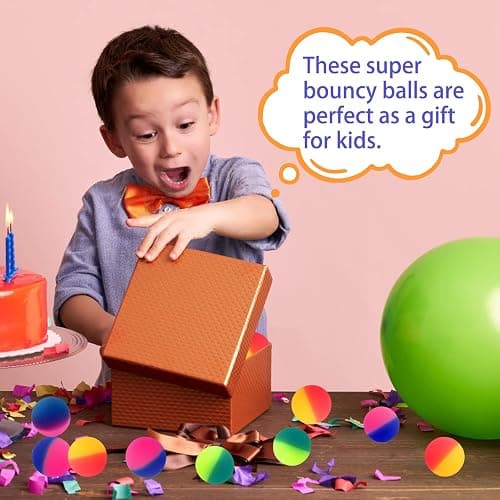 Irrmshr 18 Pcs Bouncy Balls for Kids,45 mm Jumbo Super Bouncy Balls,Rubber High Bouncing Balls in Bright Assorted Multi Colors for Boys Girls Birthday Party Favors Carnival Prizes thumbnail 7