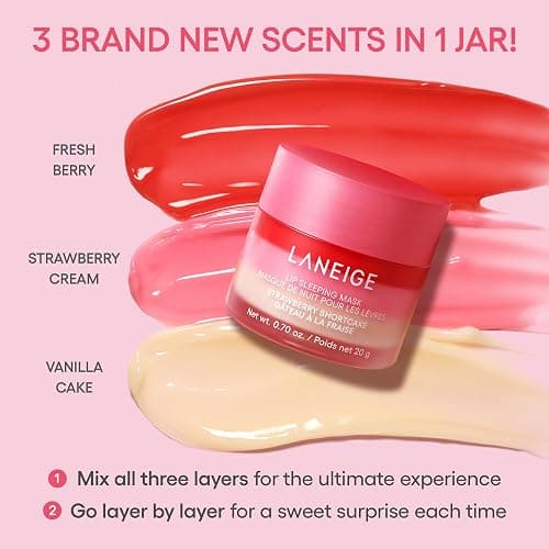 LANEIGE Lip Sleeping Mask: Nourish, Hydrate, Vitamin C, Murumuru & Shea Butter, Antioxidants, Flaky, Dry Lips thumbnail 4