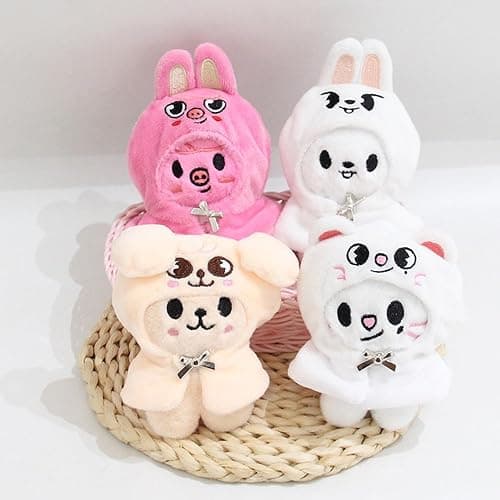 RHEETADA 8 PCS Skzoo Keychains 4 Inches SKZ Plush Keychains SKZ Set Key Handbag Pendants thumbnail 5
