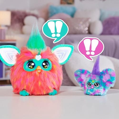 Furby Furblets Mer-May Mini Electronic Plush Toy, Blue_or_green thumbnail 8