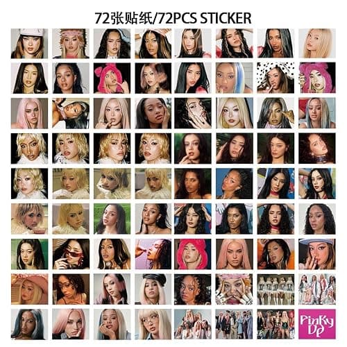 sunlelekz Katseye Pinky Up Photocard & Sticker Set - 127PCS (55PCS Lomo Cards + 72PCS Stickers) Kpop Collectible Merchandise thumbnail 5