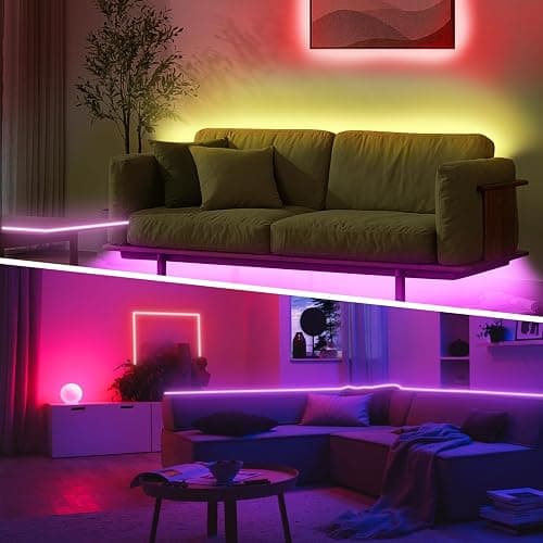 BATHEBRIGHT 30M Led Strip Lights Music Sync RGB Bluetooth Color Changing Flexible LED Light Strips,with Smart App Control Remote, Led Lights for Bedroom Room Lighting Flexible Home Decoration thumbnail 7