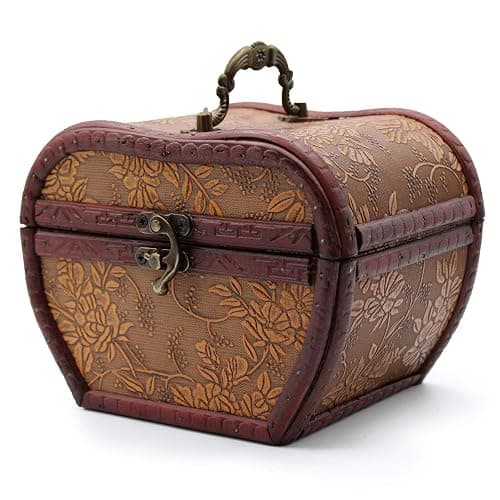 Wooden chest / Box ~ Apple Design ~ 1920's Style ~ Jewellery Box - Image 1