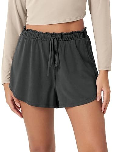ODODOS Modal Soft Lounge Shorts for Women Drawstring High Waist Casual Sleepwear Lightweight Cozy Pajama Bottom - Image 1