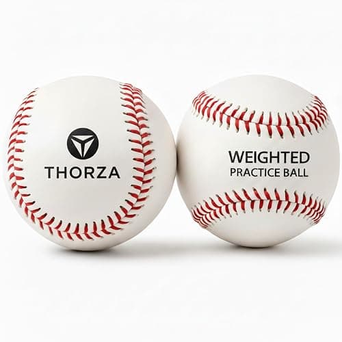 Thorza Weighted Baseballs for Pitching & Throwing Training - Velocity Building Balls for Hitting Practice & Strength Development - Youth to Pro, (6,8,10 and 12 Oz) - Set of 4 (9" Balls) thumbnail 2