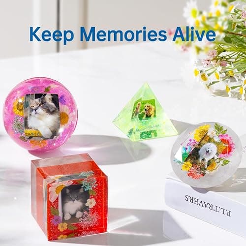 LET'S RESIN Epoxy Resin Kits and Molds Complete Set, 16oz Resin Art Kit with Silicone Molds, Pigment, Dried Flowers, Crafts for Adults, Beginners, Art Supplies for DIY Lovers, DIY Gift for Women thumbnail 4