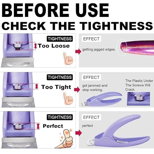 Light Purple Nail Clippers with Magnets Sizers for Acrylic Nails, Artificial Fake Nail False Nail Tip Cutter Trimmer Manicure Pedicure Sharp Blade Clip Tool For Salon Home Art Beauty thumbnail 5