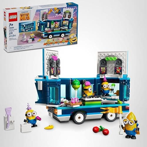LEGO Despicable Me 4 Minions’ Music Party Bus, Creative Building Toy for Kids, Fun Despicable Me Toy Playset, Gift for Boys and Girls Aged 7 and Up, 75581 thumbnail 7