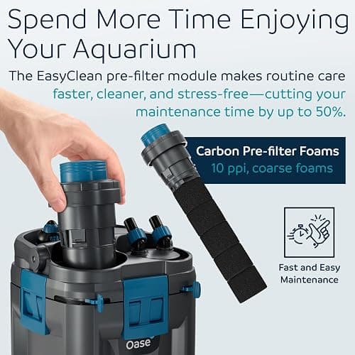 OASE BioMaster 2 Thermo 350 Canister Filter for Aquariums – External Aquarium Filter with Built-in Heater – EasyClean Pre-Filter, Quiet Operation – Freshwater & Saltwater, Up to 90 Gallons thumbnail 4