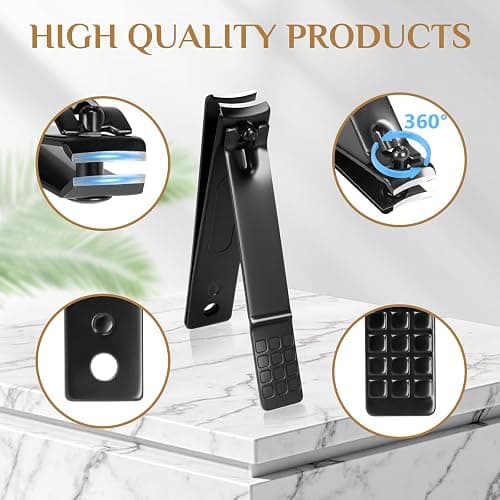 MINKINH Manicure Set Professional Nail Clipper Kit-26 Pieces Stainless Steel Manicure Kit,Nail Care Tools with Luxurious Travel Case Nail Grooming Kit Present for Men Husband Boyfriend Parent thumbnail 6