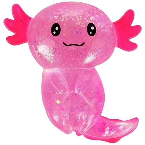 Axolotl Squishy Stress Ball, Soft TPR Slow Rising Squeeze Toy, Cute Axolotl Fidget Toy for Stress Relief, Anxiety Calming Sensory Toy for Kids Adults(Pink Long Tail Axolotl) thumbnail 8