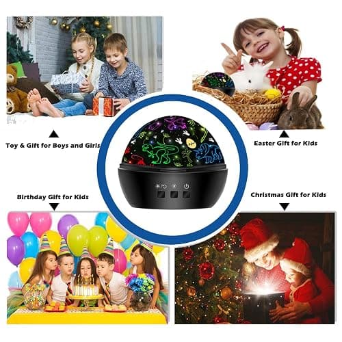 Dinosaur Night Light Toys for 3-8 Year Old Boys,2 in 1 Dino Projection for 2-10 Year Kids,Boys Girls Gifts,Suitable for Chirstmas Xmax Easter Birthday thumbnail 6