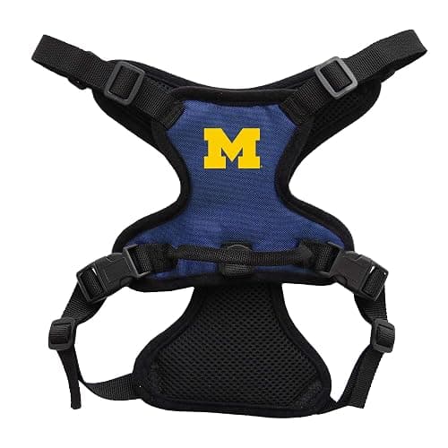 Littlearth NCAA Michigan Wolverines Pet Front Clip Harness, Team Color, Small - Image 1