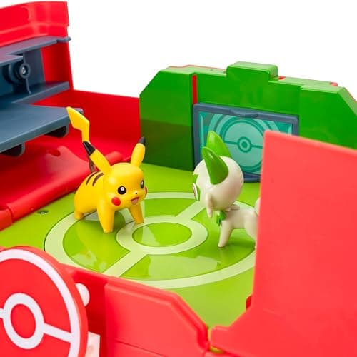 Jazwares Pokémon Play ‘N’ Display Case - Multi-Level Storage Unit with Rooftop Arena and Space for 35+ 2-Inch Battle Figures thumbnail 7