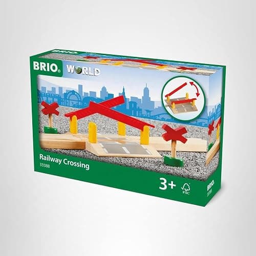 BRIO World 33388-4 Piece Railway Crossing Set | Fun and Interactive Wooden Train Accessory for Kids | Enhances Creativity and Motor Skills | FSC-Certified Eco-Friendly Toy for Ages 3 and Up thumbnail 6