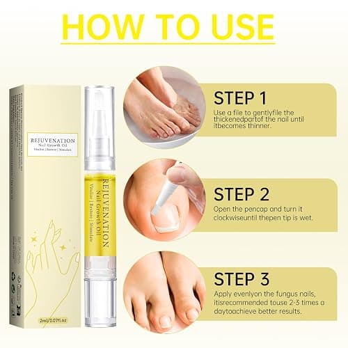 Fiorland Nail Growth Oil, Rejuvenation Nail Strengthener & Repair Serum with Nail File- 3 in 1 Formula for Instant Growth, Cuticle Care (3PCS) - 1 Count (Pack of 3) thumbnail 9