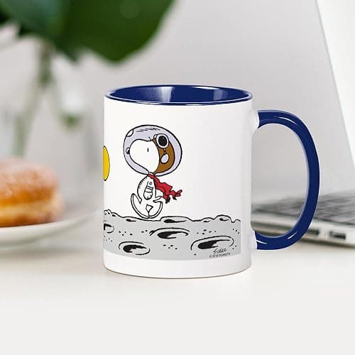 CafePress Space Snoopy 11 Oz Ceramic Mug 11 oz (325 ml) Ceramic Coffee Mug thumbnail 2