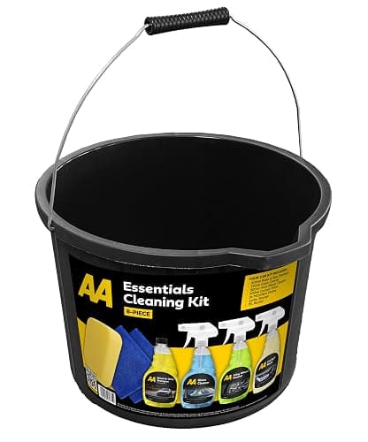 AA Car Cleaning Kit, 8-Piece Set with 4 Cleaners, Microfibre Cloths, Sponge and Bucket thumbnail 7