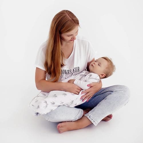 Mama Cheetah Baby Sleep Sack 0.5 TOG, Organic Cotton Baby Wearable Blanket with Two-Way Zipper, Swaddle Transition Baby Sleeping Bag for Newborn Infant Toddler Boy Girl, 0-6 Months thumbnail 5