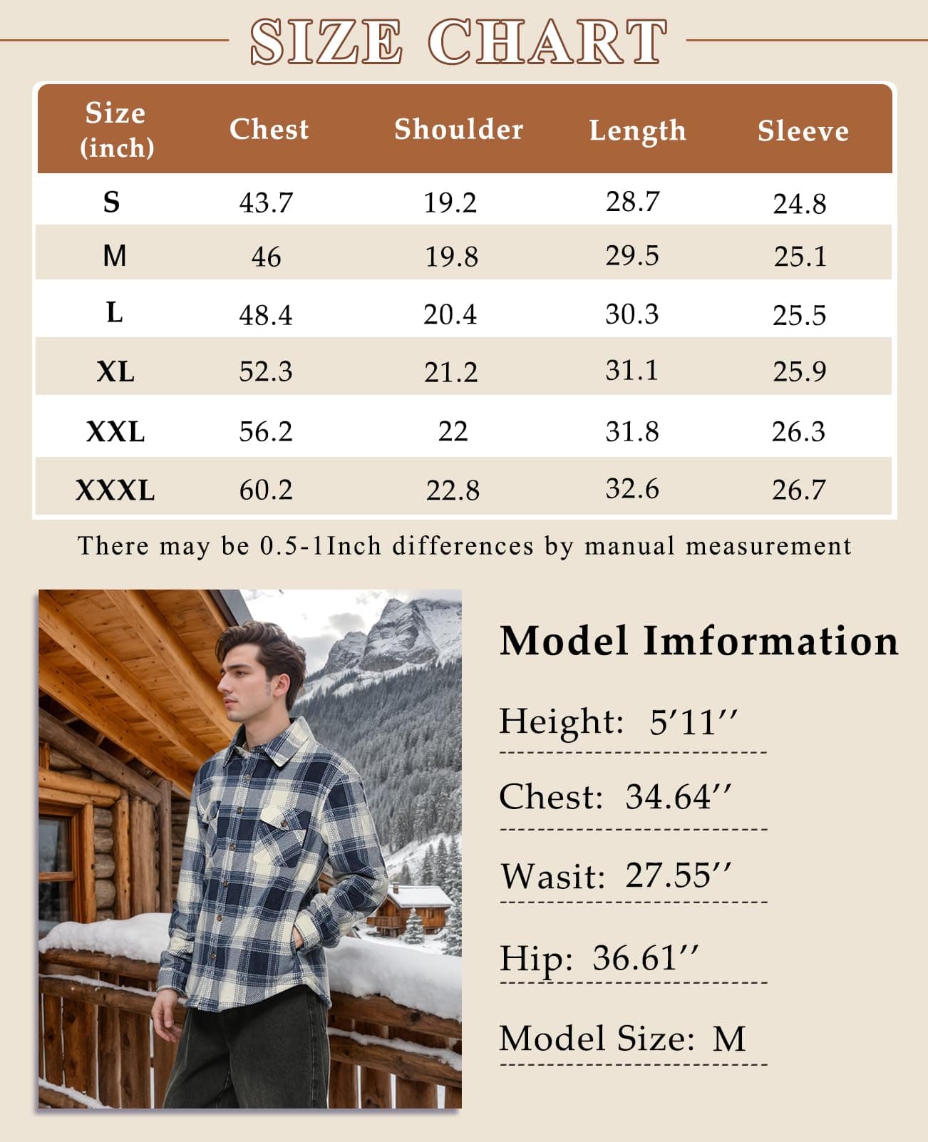 ZENTHACE Men's Warm Sherpa Lined Fleece Plaid Flannel Shirt Jacket(All Sherpa Fleece Lined) - XX-Large - Misty Woodland thumbnail 7