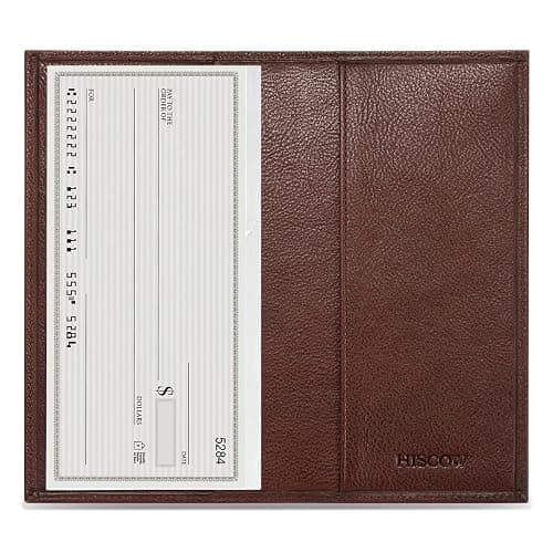 HISCOW Minimalist Checkbook Cover - Full Grain Leather thumbnail 2