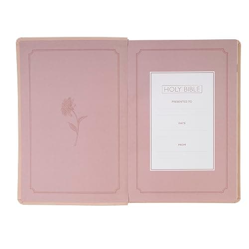 KJV Holy Bible, Giant Print Full-size Red Letter Edition, Thumb Index Tabs & Ribbon Marker, King James Version, Vegan Leather, Blush Pink, 14 pt. Type (KJV Full Size GP Editions) thumbnail 11