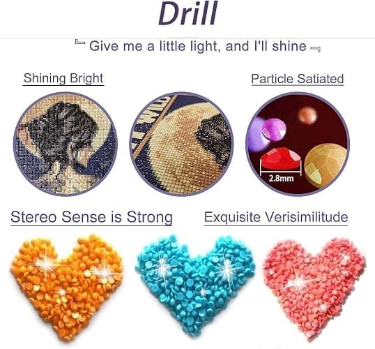 KICHANG Pink Diamond Art Kits for Adults Beginner,DIY Modern Diamond Painting 5D Round Full Drill Diamond Dots Gem Art Crafts with Tools,Funny Crafts for Home Wall Decor&Gift-12x16in thumbnail 6