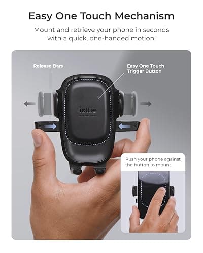 iOttie Easy One Touch Advanced Universal Car Mount Dashboard & Windshield Suction Cup Phone Holder for iPhone, Samsung, Google, All Smartphones thumbnail 2