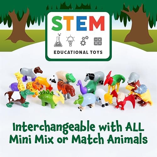 Popular PLAYTHINGS Mini Mix or Match Forest Animals, Magnetic Toy Set with Pop-up Playmat, Set of 7 thumbnail 6