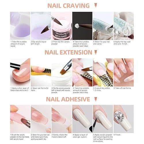 Acrylic Nail Kit With Drill And U V Light Full Nail Kit Set Professional Nail Starter Kit For Beginners Acrylic With Everything thumbnail 6