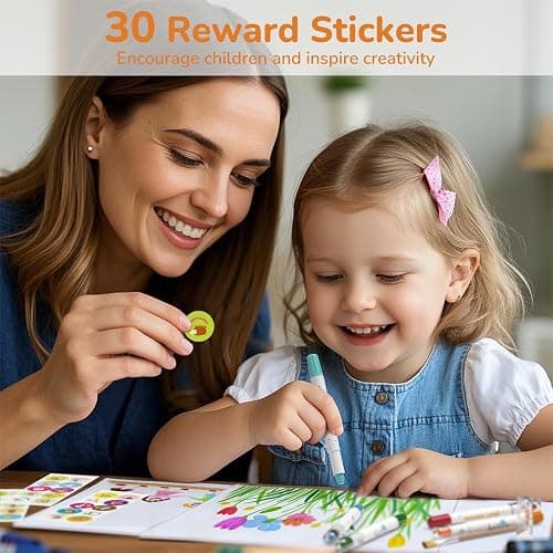JUPITEARTH 24 Color Twist Crayons for Toddlers 1-3 and Kids 4-8, Non-Toxic Washable Crayons 2-4, Ultra-Silky Easy-Grip Art Supplies, Ideal Coloring Gift for Boys and Girls thumbnail 9