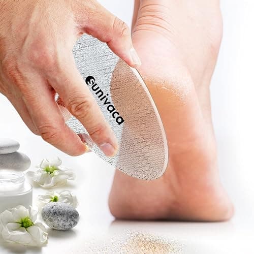 Sunivaca Glass Foot File Callus Remover for Feet, Heel Scraper, Pumice Stone, Diabetic Feet Scrubber Dead Skin Remover for Feet Professional Pedicure Tools thumbnail 3