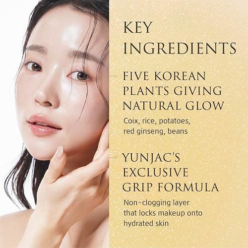 YUNJAC YUNJAC Base Prep (0.85 fl oz) - Grip Primer, Skin Perfecting Makeup Base for Korean Skin Prep. Silicone-Free, Serum Texture for Glowing, Flawless, and Long-Lasting Makeup thumbnail 6
